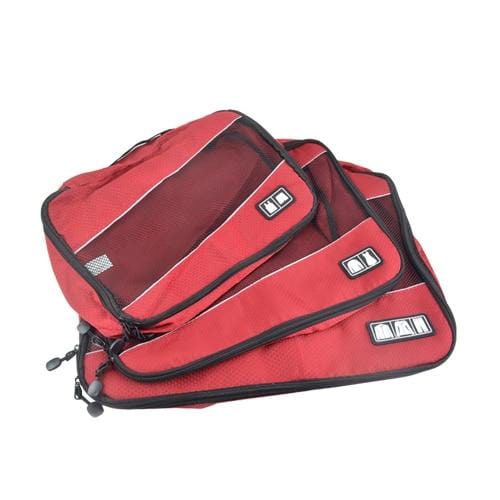 3Pcs/Set Men Travel Bag Packing Cube Clothes Pouch Foldable Duffle Bag Large Capacity Luggage Sorting Organizer Trip Accessories - foodandtravelers