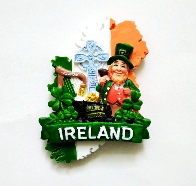 United Kingdom Dublin Ireland Scotland 3D Fridge Magnets Tourism Souvenirs Refrigerator Magnetic Stickers Home Decortion