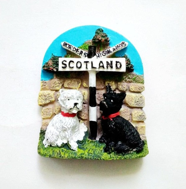 United Kingdom Dublin Ireland Scotland 3D Fridge Magnets Tourism Souvenirs Refrigerator Magnetic Stickers Home Decortion