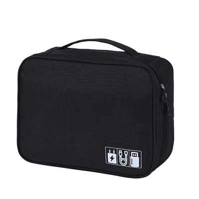 Shockproof Cable Organizer Bag Waterproof Earphone Digital USB Cable Sorting Travel Insert Bags Portable Travel Accessories