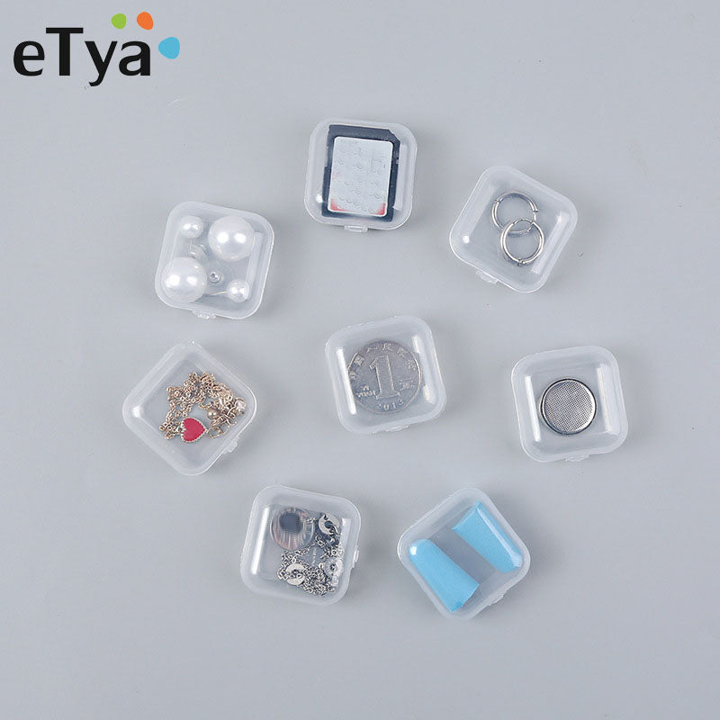 eTya 10pcs Portable Women's Mini Jewelry Box Organizer Case Travel Accessories Multifunction Jewelry Packaging Box Dropshipping - foodandtravelers