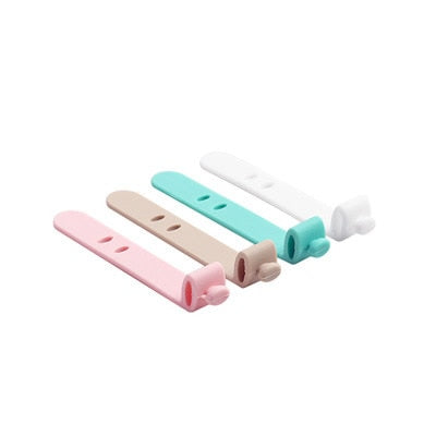 Creative Travel Accessories Silica Gel Cable Winder Earphone Protector USB Phone Holder Accessory Packe Organizers Dropshipping - foodandtravelers