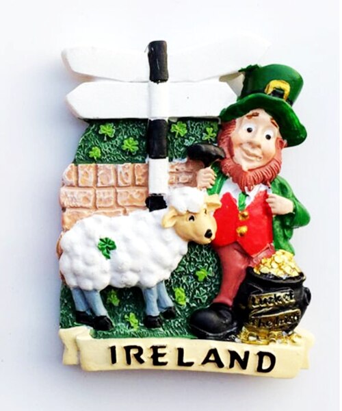 United Kingdom Dublin Ireland Scotland 3D Fridge Magnets Tourism Souvenirs Refrigerator Magnetic Stickers Home Decortion