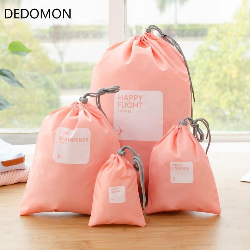 2019 4pcs/lot Set Travel Accessories Men and Women Clothes Classified Organizers Packing Bags Shoes Bags Luggage Bag Wholesale - foodandtravelers