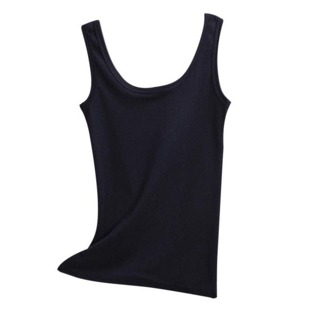 2019 Spring Summer Tank Tops Women Sleeveless Round Neck Loose T Shirt Ladies Vest Singlets Camisole Cotton Ladies Thin Vest - foodandtravelers