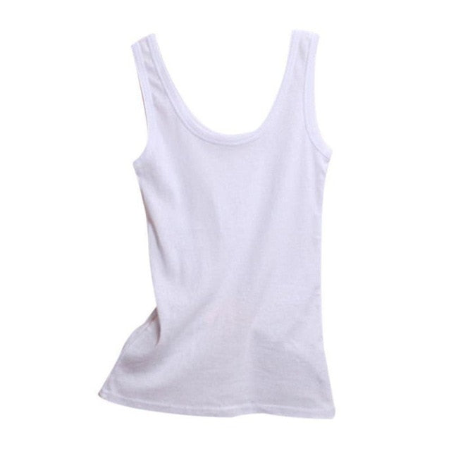 2019 Spring Summer Tank Tops Women Sleeveless Round Neck Loose T Shirt Ladies Vest Singlets Camisole Cotton Ladies Thin Vest - foodandtravelers