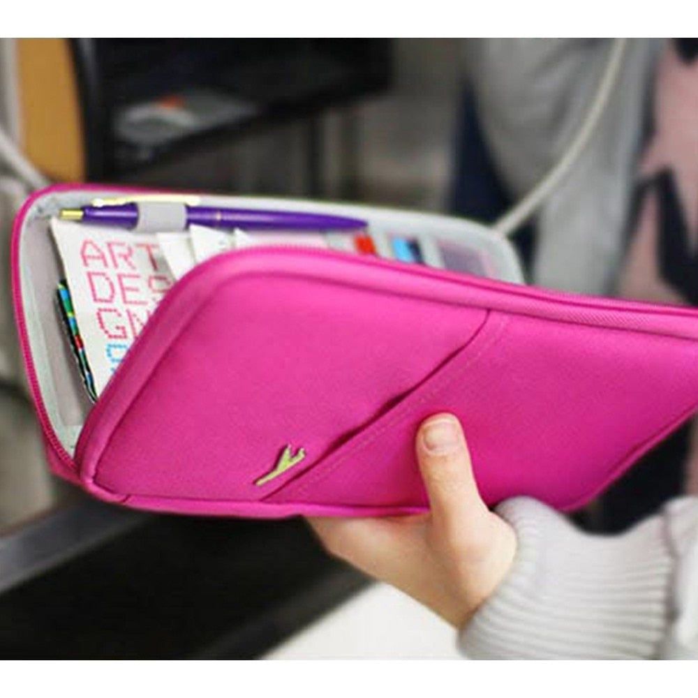 Travel Accessories Storage Bags Wallet For Passport Credit ID Cards Tickets Holder Multicolor Purse Bag Oxford PA640638