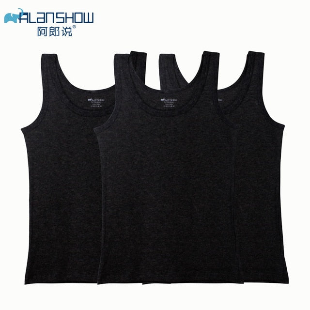 3PC/lot Summer Tank Tops Women Sleeveless Round Neck Loose T Shirt Ladies Vest Singlets Camisole Cotton Slim Ladies Thin Vest - foodandtravelers