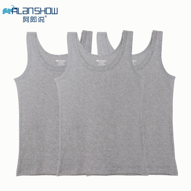 3PC/lot Summer Tank Tops Women Sleeveless Round Neck Loose T Shirt Ladies Vest Singlets Camisole Cotton Slim Ladies Thin Vest - foodandtravelers