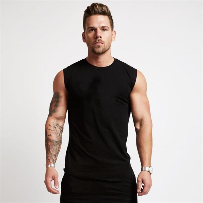 2019 Gyms Workout Sleeveless Shirt Tank Top Men Bodybuilding Clothing Fitness Mens Sportwear Vests Muscle Men Tank Tops - foodandtravelers