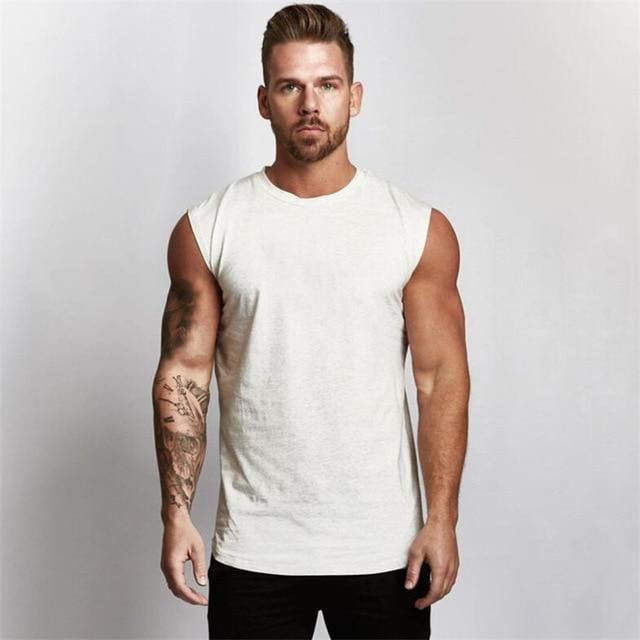 2019 Gyms Workout Sleeveless Shirt Tank Top Men Bodybuilding Clothing Fitness Mens Sportwear Vests Muscle Men Tank Tops - foodandtravelers