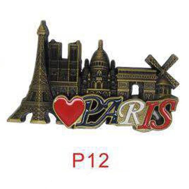 3D Paris Tower Fridge Magnet French Famous Building Model Refrigerator Magnets Souvenir Kitchen Magnet Sticker Home Decorations - foodandtravelers