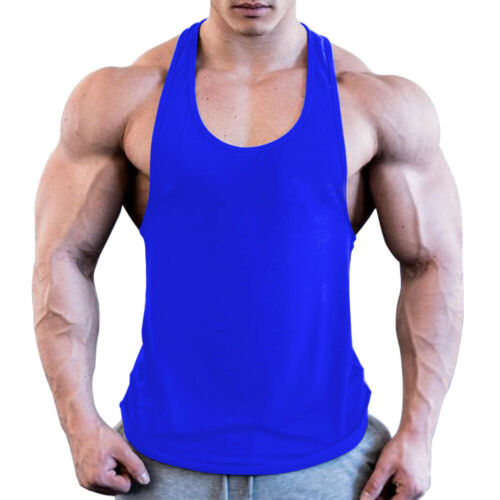 Gym Men Muscle Sleeveless Shirt Tank Top Bodybuilding Sport Fitness Workout Vest - foodandtravelers