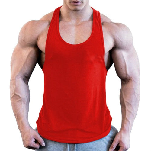 Gym Men Muscle Sleeveless Shirt Tank Top Bodybuilding Sport Fitness Workout Vest - foodandtravelers