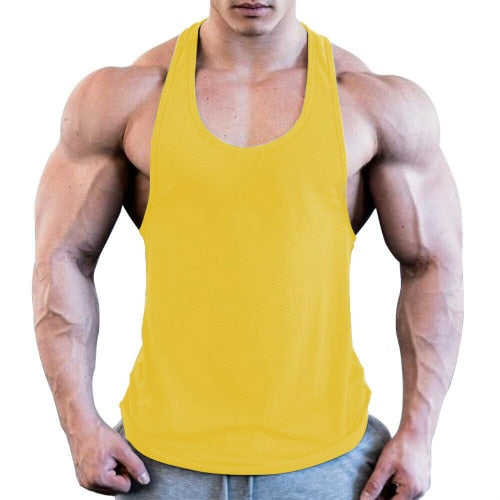 Gym Men Muscle Sleeveless Shirt Tank Top Bodybuilding Sport Fitness Workout Vest - foodandtravelers