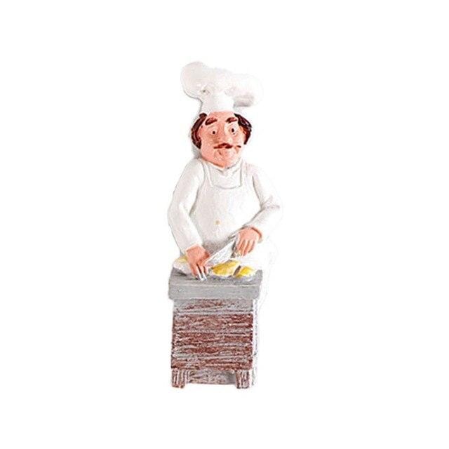 3D Resin Chef Cook Bread Refrigerator Magnet Fridge Home Kitchen Decoration Accessories Travel Souvenir Gift - foodandtravelers