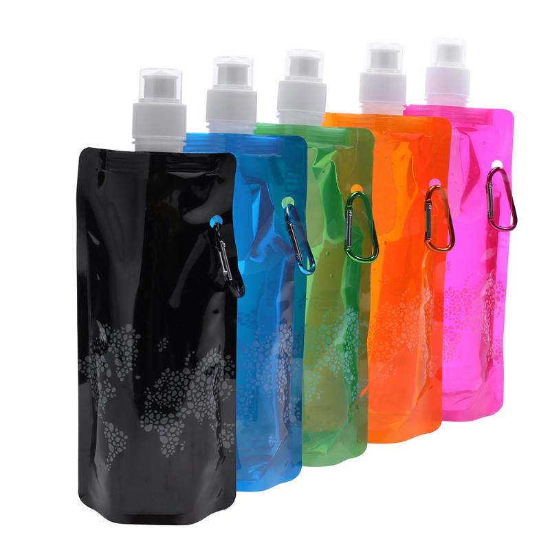 Portable Ultralight Foldable Silicone Water bag Water Bottle Bag Outdoor Sport Supplies Hiking Camping Soft Flask Water Bag NEW - foodandtravelers