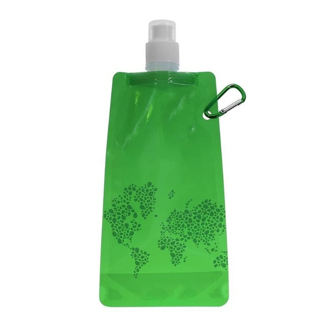 Portable Ultralight Foldable Silicone Water bag Water Bottle Bag Outdoor Sport Supplies Hiking Camping Soft Flask Water Bag NEW - foodandtravelers